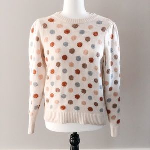La Vie Rebecca Taylor Jacquard Dot Sweater